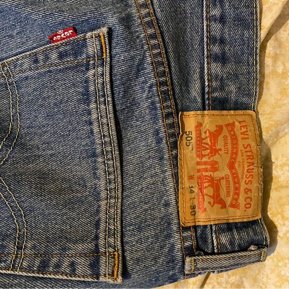 Levi’s 505 jeans 34x30 light wash - Picture 4 of 4